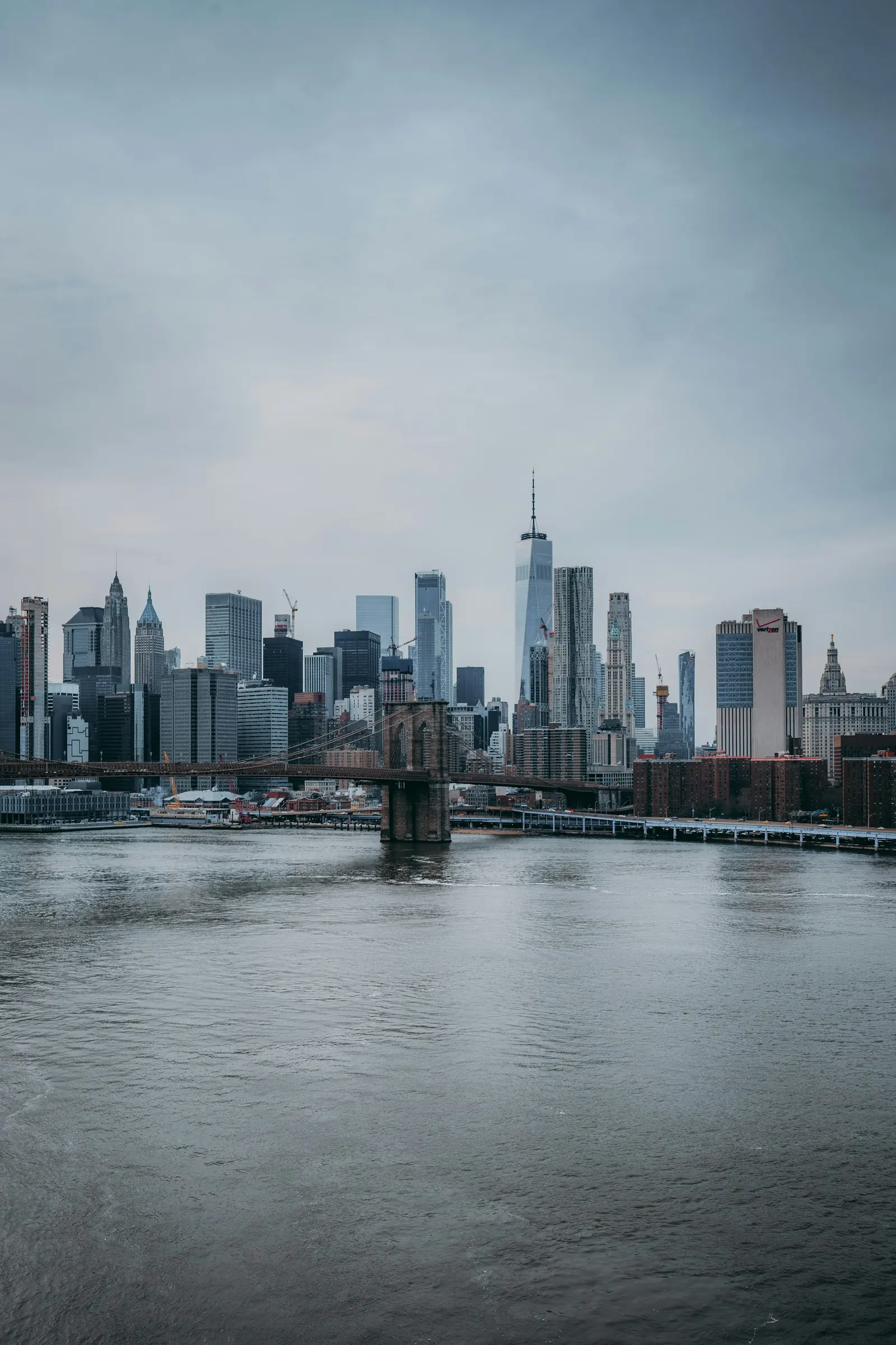 The New York City skyline by day