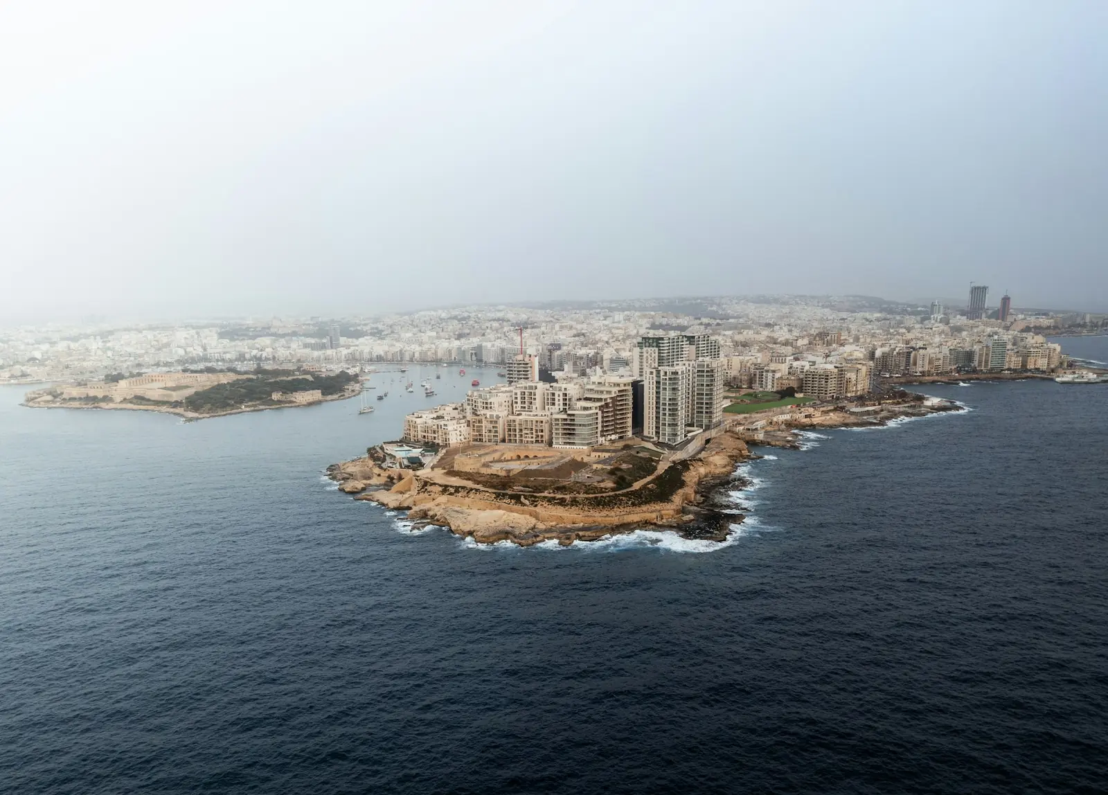 A coastal city on the island of Malta